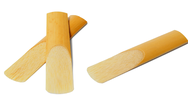 Reeds for woodwind instruments are flat pieces of natural or synthetic wood. They are inserted into the mouth piece of all woodwind instruments except the flute.
